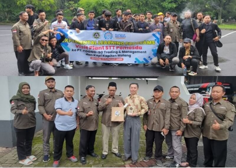Upgrade SKILL Mahasiswa : STT POMOSDA gelar Visit Plant  ke PT. Tirta Cahaya Mulia dan PT. FOONG-SO Trading dan Management Malang Jawa Timur