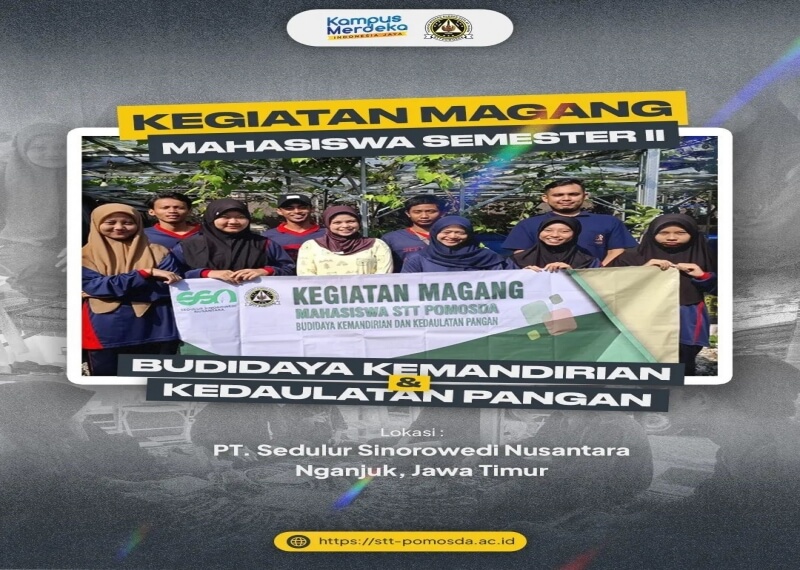 Seminar Hasil Magang Mahasiswa Semester 2 STT Pomosda di Unit Usaha Fillet Lele dan Teknologi Pureverying Water System